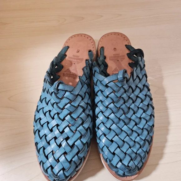 BRAND X Huaraches Mule Blue Turqouise Women's Size 6 - Picture 5 of 9